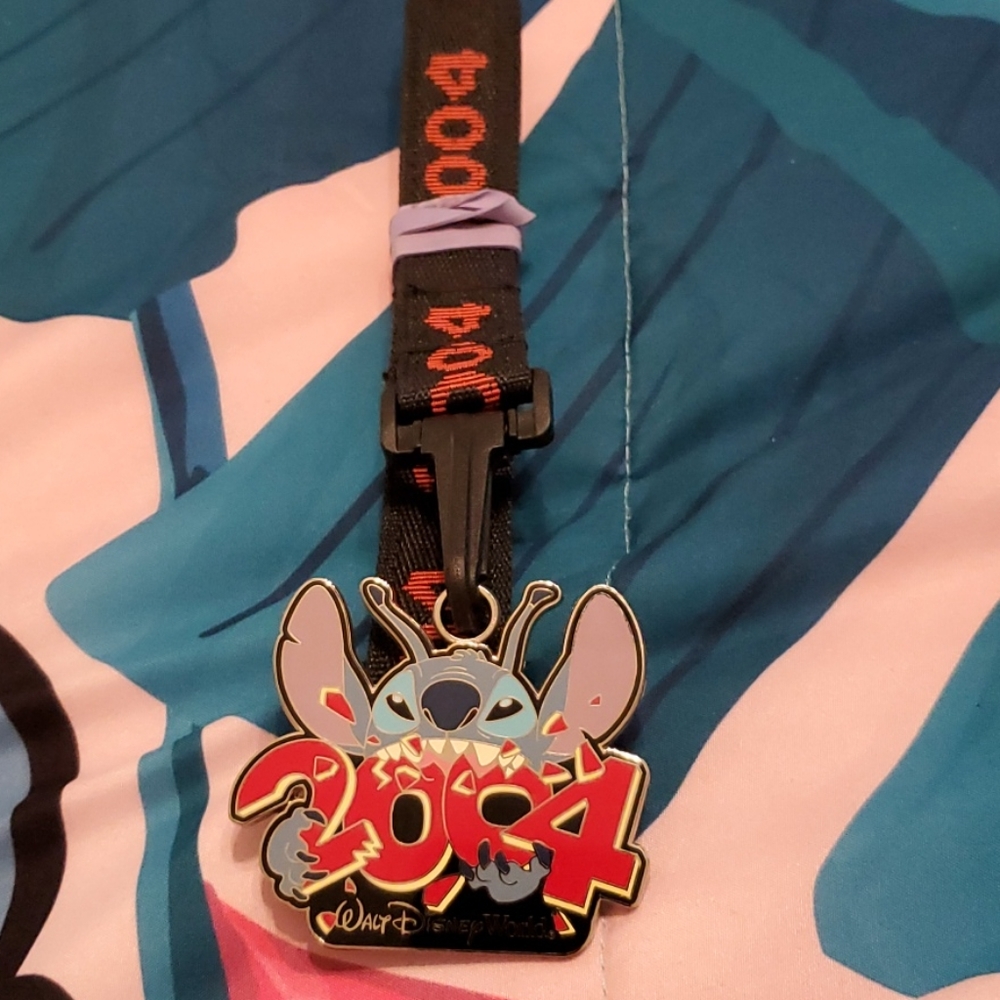 Disney Stitch Lanyard and Keychain - Picture 2 of 3